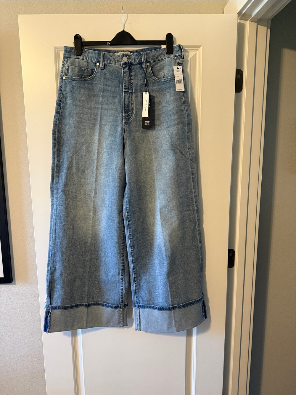 Liverpool Light Blue Wide-Leg Jeans